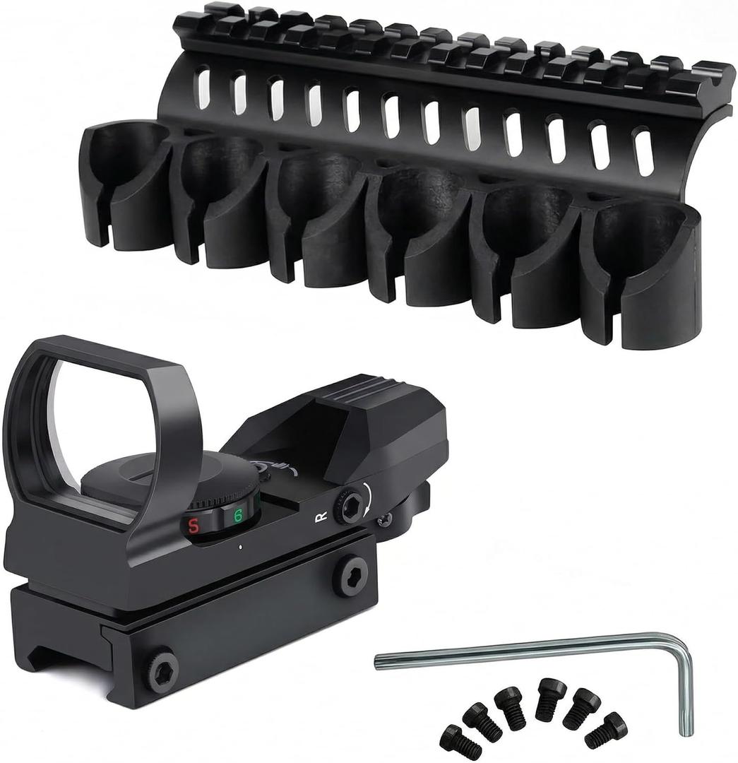GOTICAL Side Saddle Shell Holder for Mossberg 500/590/Shockwave Series Shutguns, 6 Shells Carrier, 13 Slot Mount
