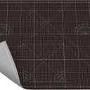 Self Healing Cutting Mat A0 36"x48" Double Sided 5-Ply Craft Mat for Sewing, Quilting, Fabric, Scrapbooking Black/Gray