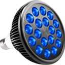 LED Aquarium Blue Light Blub, 18W (36W Equivalent) LED Plant Grow Light Bulb with 450-460nm Blue LEDs for Indoor Plants Veg and Aquarium Plants Growing