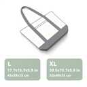 Canvas Tote Bag with Zipper and Zip Pockets Thick Canvas Durable Reusable Grocery Shopping Beach Bag Large Capacity Washable Shoulder Bag for Women Black White (Black/Natural (X-large, 20 Inches))