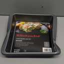 KitchenAid Nonstick Aluminized Steel Square Cake Pan, Dishwasher Safe, Contour Silver, 9 Inch