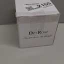 Der Rose 3 Pack Fake Plants for Office Desk Accessories Artificial Succulents Plants for Room Bathroom Home Decor for Women (White)