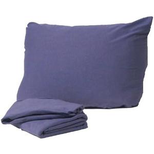 Cotton Jersey Knit Camp Sheet Set - Color Purple, COT Size 30" x 75"
