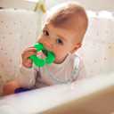 2 x 4-Pack Silicone Pacifier Clips for Baby Boys and Girls - with One-Piece Beads, Flexible and Rust-Free Holders for Teething Relief and Baby Essentials - Safe for Newborns (Grey)