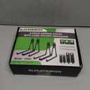 GURADESIGN 4-Piece Garage Hooks Wall Mount Storage Hanger with 4 Extension Cord Holder Organizer, Heavy-Duty Steel, 7.5 inch Ladder Hooks for Garage Wall