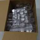 Nuenen 50 Pcs Sand Art Bottles Bulk with Funnels Plastic Wave Shaped Sand Art Containers for DIY Craft Party Supplies(Colorful Lid)