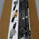 YaFex Curtain Rods 32-144 Inch, Heavy Duty 1 Inch Adjustable Curtain Rod for Windows, Black Extra Long Window Treatment Rods, Modern Design, Easy Installation