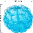 SUNSHINEMALL 2 Pack Inflatable Bumper Balls for Kids & Adults Giant Sumo Balls Bounce Body Bumpers Buddy Zorb Ball Outdoor Toys Gifts Yard Human Bubble Ball Hamster Ball, 24"