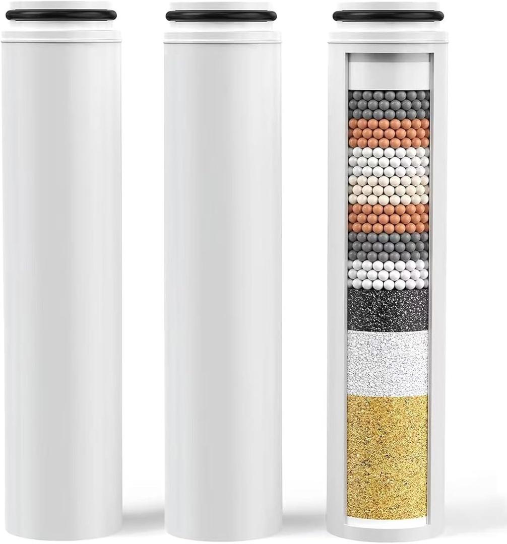 3Pcs Replacement Handheld Shower Head Filters, Compatible with Cobbe Handheld Shower Head, Hard Water Softens Beads - Removes Chlorine - Reduces Itchy - Dry Skin.