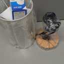 Yarra-Decor Bedside Table Lamp with USB Port - Touch Control for Bedroom 3 Way Dimmable Nightstand Lamp with Flaxen Fabric Shade for Living Room, Dorm, Home Office, Wood-Grain (LED Bulb Included)