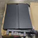 Pegboard Display Stand, Gondola Shelf Display for Convenient Grocery Office Supply or Liquor Stores, Standing Pegboard Display Two Sides Peg Board Panels, 20 Pieces Hooks (1 Unit Black-2 Sides)