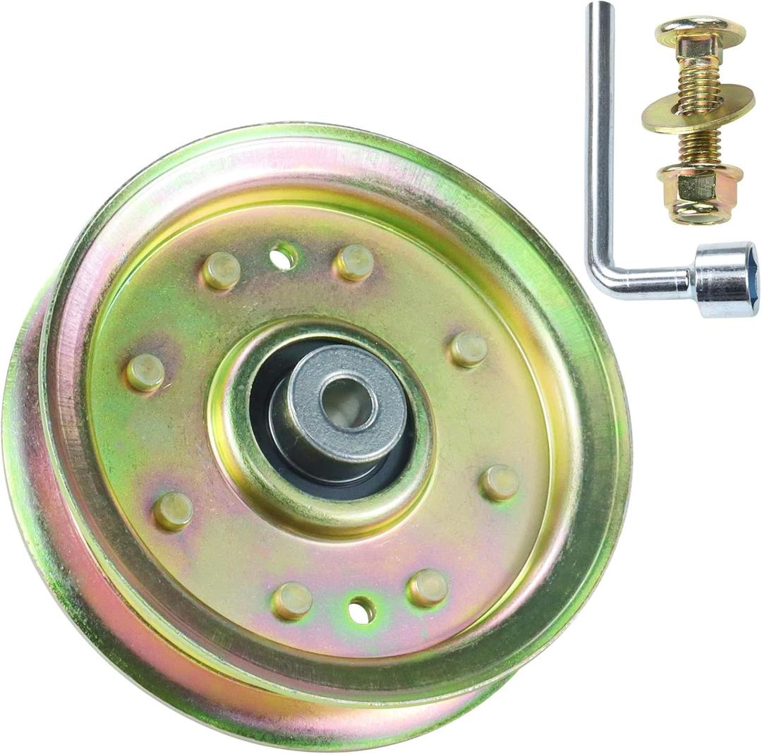 175820 Pulley Craftsman Replaces Craftsman Idler Pulley 175820, Husqvarna 596481401 Pulley Idler, Craftsman 175820 Pulley, 532175820, 539107620 for Husqvarna MZ54 MZ52 MZ6128 YTH2448 Tractors