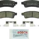 BOSCH BC1100 QuietCast Premium Ceramic Disc Brake Pad Set - Compatible with Select Nissan Frontier, Xterra; Suzuki Equator; REAR