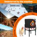 Heated Chicken Waterer 5 Gallon with Stand 20L Chicken Heated Poultry Waterer, 8 Freeze-Proof Nipples with 4 Extras, Chicken Water Heater for Winter, Easy Clean Anti-Tip Design