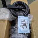 MAXWALK Walkers for Seniors, Rollator Walker with Seat, 12" Big Rubber Wheels All Terrain Rollator Walker with Backrest, Built-in Cable, Cup Holder, Foldable and Height Adjustment for Seniors, Black