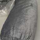 Body Pillow for Adults, Bolster Pillow with Removable Velvet Cover, Long Round Cervical Roll Pillow, 47 x 7.87 Inches, Grey