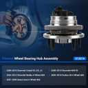 Autoround 513214 Front Wheel Bearing Hub Assembly Fit for Chevy Malibu 04-12, Cobalt/HHR 08-10, Pontiac G6 05-10, Saturn Aura 07-09, 5-Lug w/ABS