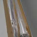 Chrome Straight Spring Loaded Mud Flap Hanger 2.5" Bolt Spacing,30" Length.13inch Length Enhanced Spring Inside. with 2pcs Reflective Plate