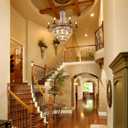 Wellmet French Empire Crystal Chandelier, 13-Light Bronze Luxury Crystal Chandelier, Traditional Court Chandelier For Living Room, Dining Room, Bedroom, Drawing Room, Foyer, Hallway, Restaurant, 33''W