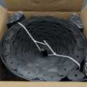 4 inch Tall Landscape Edging Kit 120FT Garden Edging with 210 Spikes for Lawn Edging and Flower Beds (Black, 120FT)