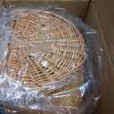 ProSource Wicker Bike Basket Front Cargo for Women and Men, Fits Most Bicycles, Beach Cruisers, Stationary Equipment, and Ebikes, Light Brown, 13"l X 10"w X 10"h