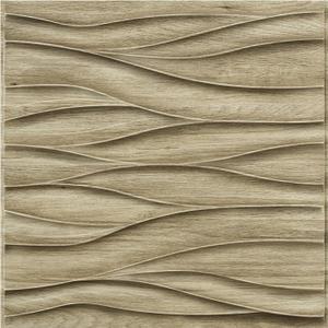 STICKGOO 3D Wall Panels for Interior Wall Decor, Wood 3D Textured Wall Decor Panels, Natural Oak Wave Design Accent Wall Panels for Living Room, Office
