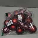 KI Store Burgundy Christmas Balls 18pcs 3.15-Inch Christmas Tree Decoration Ornaments for Xmas Tree Holiday Wreath Garland Decor Ornaments Hooks Included