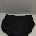 MISSWHO Cotton High Waisted Women Underwear Soft Briefs Full Coverage Comfy Ladies Panties (Regular & Plus Size) (XX-Large, 5 Pack, Black-A1)