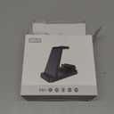 Wireless Charger for iPhone - 5 in 1 Charging Station for Multiple Devices Apple: Fast Wireless Charging Stand Dock for iPhone 17 16e 16 15 14 13 12 Pro Max Apple Watch Airpods (Black)