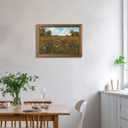 Gold Framed Wall Art Vintage Floral Canvas Wall Art Floral Countryside Blooming Wildflowers Artwork Prints Picture for Living Room Bedroom Farmhouse Bathroom Office Decor, 16x24