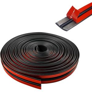 19.68 Windshield Rubber Seal Car Weather Stripping Trim T Shape Sealing Strip for Car Front Rear Windshield, MoldingTailgate Adhesive Rubber Seal Strip(19mm)