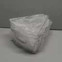 Leeden Lazy Susan Organizer for 26" Diameter Corner Lazy Susan, Plastic Kitchen Cabinet Storage Bins with Handle, 4 Packs, 1/8 Wedge - Food Safe, BPA Free