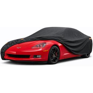 Coupe Car Cover Waterproof All Weather, 6 Layers Heavy Duty Material Universal Fit for Porsche 718 Box-Ster/Cayman, 911 Carrera/Turbo, Chevy C4 C5 C6 C7, Dodge Viper, Jaguar F-Type (A1-Fit Coupe/Cabrio Length up to 178 inchs)