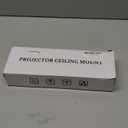 Adjustable Projector Ceiling/Wall Mount - 3-in-1 Universal Bracket for Projector Mounting, Universal Height Adjustable Mount Holder with Extension Pole (White)