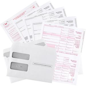 DuryMark 1099 Misc Tax Forms 2024 with Envelopes, 4 Part Tax Forms Kit for 10 Vendors - Value Pack for Business - Made in The USA - 10-Pack