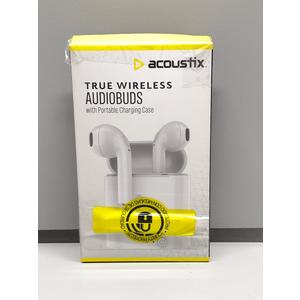 Acoustix True Wireless Audio Pods With Portable Charging Case- Multiple Colors