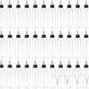 40 PCS 4 oz Plastic Squeeze Bottles, Round Dispensing Bottles with Twist Top Cap and Funnel for Crafts, Kitchen, Household, Clear