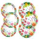 Gatherfun Tropical Luau Party Supplies Kit for 76 Count- Aloha Hawaiian Party Decorations with Disposable Paper Plates| BBQs & Summer party