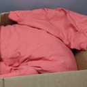 BEDELITE Coral Queen Comforter Set - 3 Pieces Boho Pintuck Bedding Comforter Sets, Lightweight Soft & Warm Bed Comforter Queen with 2 Pillowcases for All Season (Queen(88"x88"))