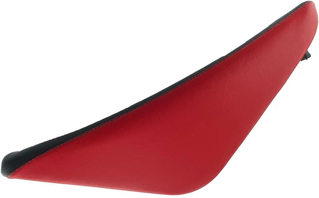 Motorcycle Durable Sunproof Easy Use Red + Black Flat Tall Foam Seat For CRF50 90cc 110cc 125cc 140cc 150cc 160cc XR 50 SSR Trail Dirt pit Bike Off Road motocross Motorbike scooter (Red)