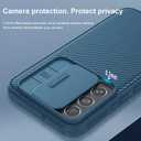Nillkin for Samsung Galaxy S22 Case, CamShield Pro Galaxy S22 Case with Slide Camera Cover Rugged Phone Case for Samsung Galaxy S22 5G 6.2 Blue