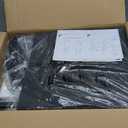 Nightstand with Charging Station, Bedside End Table with 2 Fabric Drawers for Bedroom, Side Table with USB Ports and Outlets (Brown Black)