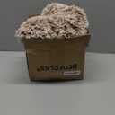 Bedfolks Waterproof Crate Bed, Plush Dog & Cat Bed with Removable Washable Cover, Faux Fur Kennel Pad, 21"x13", Brown