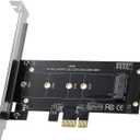 Black M.2 PCIe to PCIe 3.0 x1 NVMe Controller Expansion Card for M-Key M.2 SSD 2280/2260/2242/2230 Riser Card,Supports M2 NGFF PCI-e 3.0, 2.0,1.0 Memory Card Adapters Memory Card Accessories