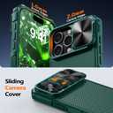 Magnetic for iPhone 16 Pro Case [Slide Camera Cover] [Compatible with Magsafe] [Kickstand] [Military Grade Protection] Shockproof Rugged Case for iPhone 16 Pro,Green