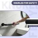 24 Inch Shower Grab Bars,1.25" Dia Knurled Black Bathroom Safety Bar