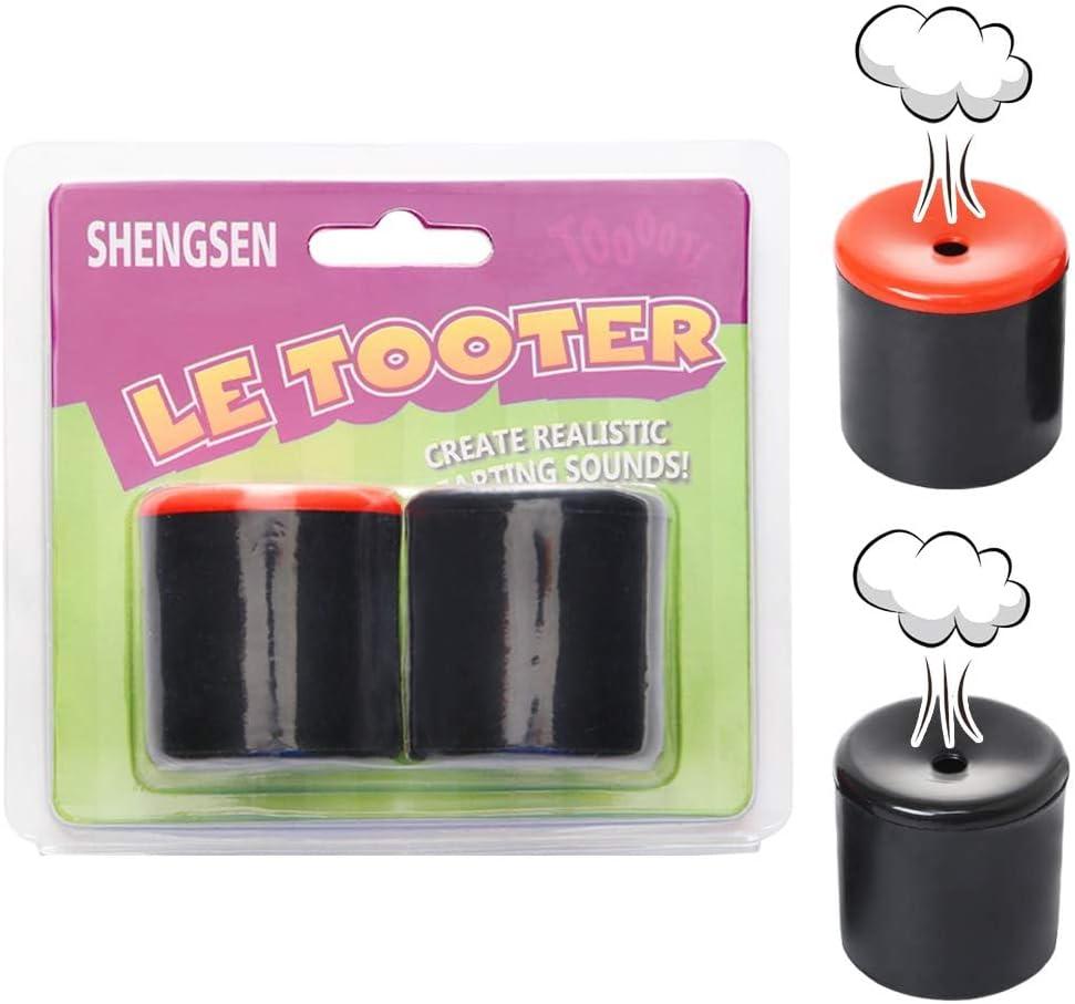 Novelty Squeeze Pooter Fart Machine Funny Prank Farting Noise Maker for Joke Children's Day Party Gift Toy,2 PCS (1 Black & 1 Red)