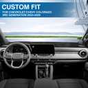 KUST Black Dash Cover for 2023-2025 2026 Chevy Chevrolet Colorado/GMC Canyon Non-Slip Dashboard Cover Polyester Interior Accessories for Colorado/Canyon Custom Fit Dash Mat Sunshade No Glare
