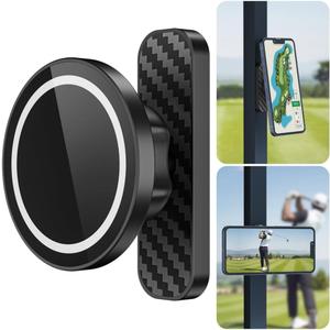 Magnetic Golf Cart Phone Holder Compatible with MagSafe iPhone and Android Fits EZGO, Club Car, Yamaha, Icon, Golf Cart Accessories Valentines Day Gifts for Him Men Women Golfers