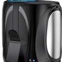 AI Portable Waist Fan, 6 Speeds 16000RPM Strong Turbo Airflow, 40H Max Cooling Battery Powered Personal Fan Rechargeable, Hands-Free Shirt/Belt/Neck Fan for Work, Outdoor, Travel, Gift for Men (Black)